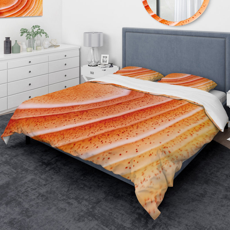 Ensemble de housse de couette macro designart kazakhstan agate, Housse de couette grand + 2 taies décoratives