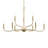 Ilia 9-Light Brushed Gold Two-Tier Chandelier-127380293