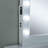 1Pc Vanity W/ Stool Set Glass Top Storage Drawers Central Mirror W/ Bulbs USB And Power Outlet White And Gray Finish