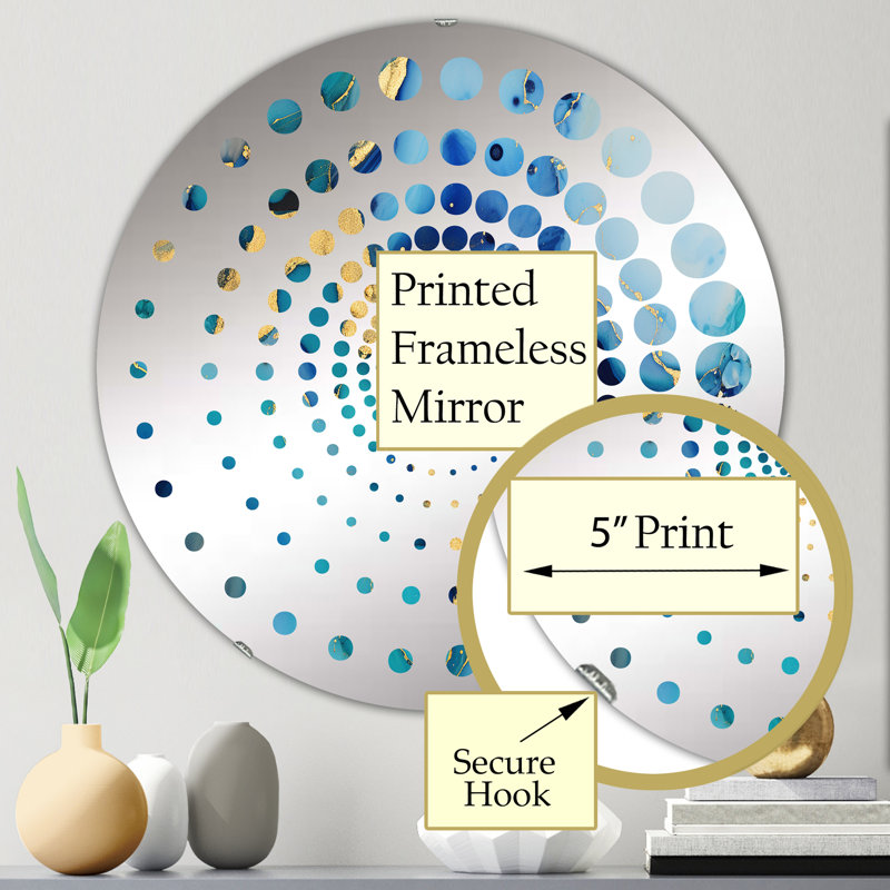 Basiran Circle Mirror, 23.6" x 23.6"
