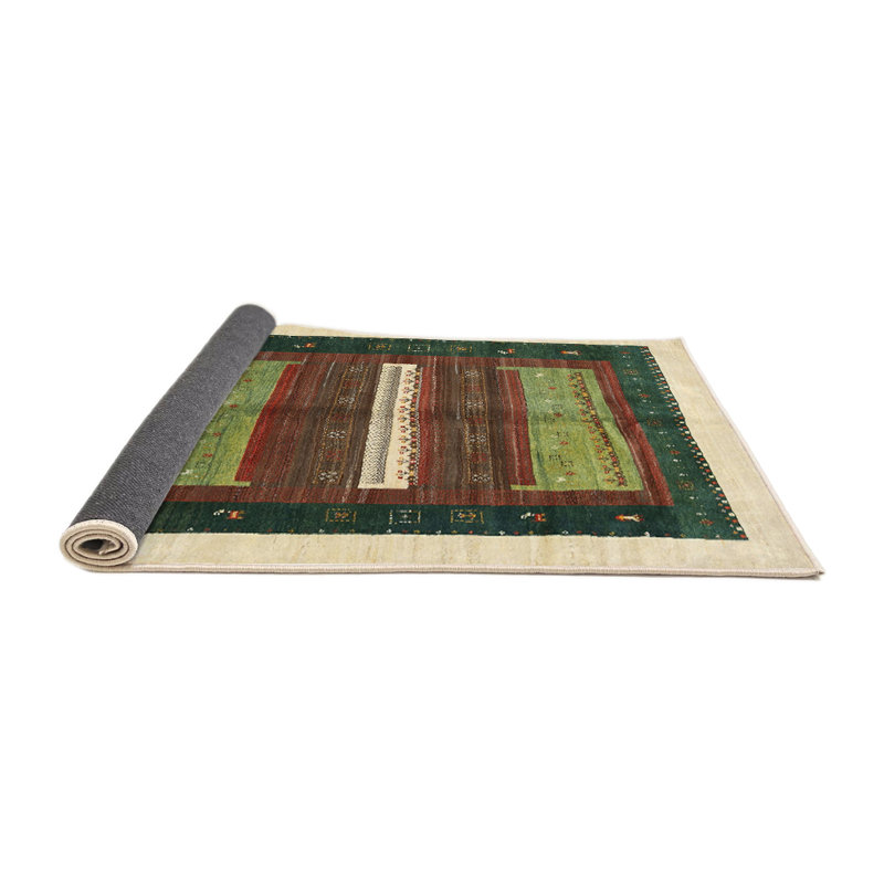Tapis vert / crème Hoysted, Rond 3 pi