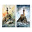«Ocean Watchtower», 2 pièces sur toile-2049502693-2049502683