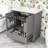 Nistor 30.2'' Single Bathroom Vanity with Ceramic Top-1995036323