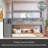 TWIN/TWIN HOUSE BUNK BED WITH SHELVES AND DRAWERS-1886170235