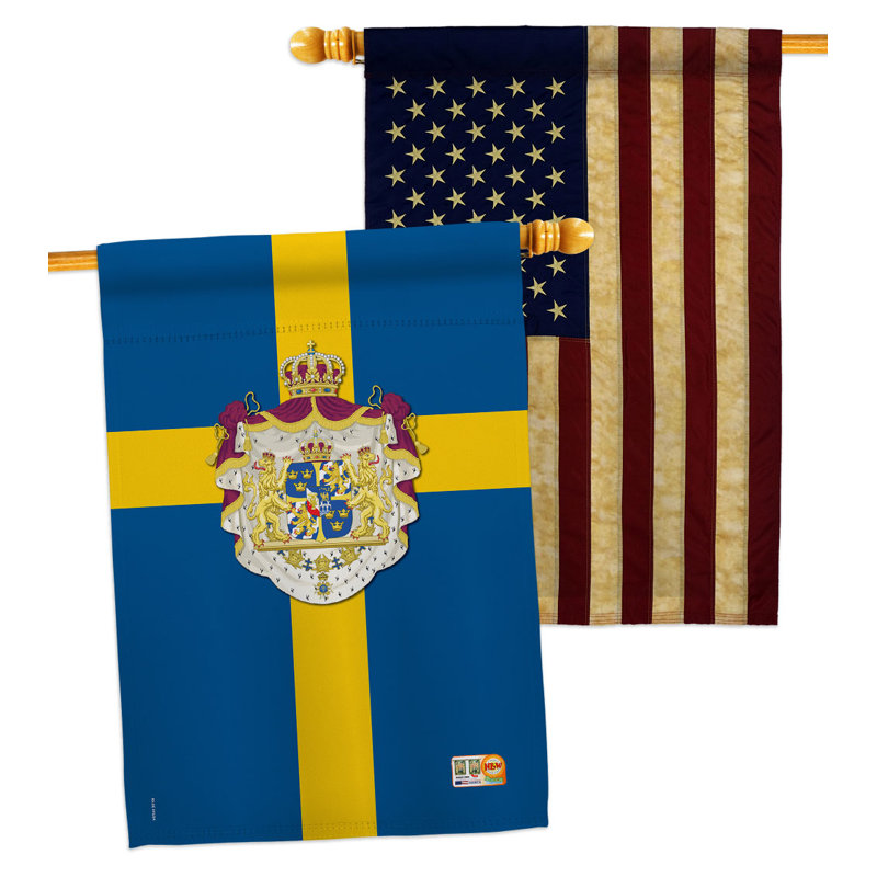 Drapeau de maison en polyester 2 faces 3 pi 3 po x 2 pi 3 po Home Decor