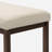 Contemporary Bedroom Pelican Bench With Boucle Upholstery - Pearl White Fashionable Modern Cream Stable