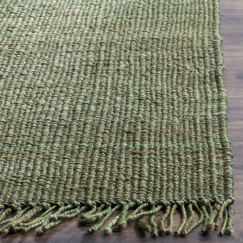 Fitzwater Handwoven Natural Jute Striped Area Rug, Rectangle 2 pi 6 po x 4 pi