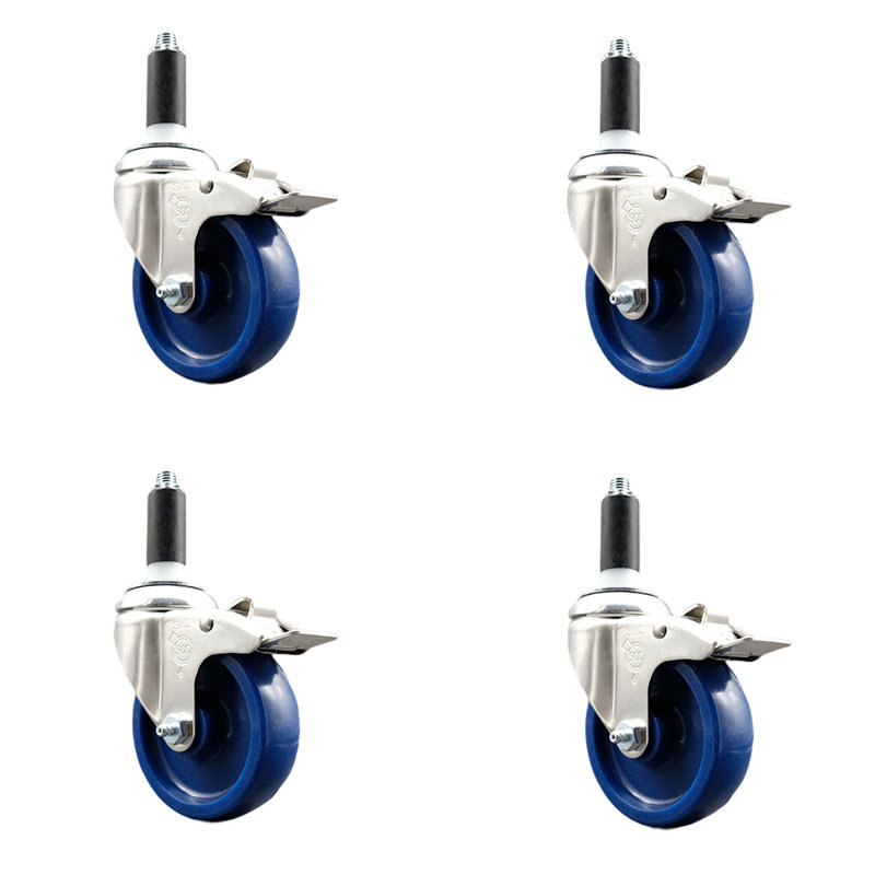 Swivel Stem Caster, 4" H x 4" W