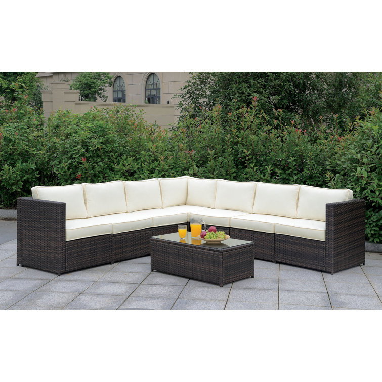 Morrell 7 - Person Patio Conversation Sets with Cushions