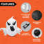 Fantôme de vol gonflable effrayant d'Halloween 4,5 pi