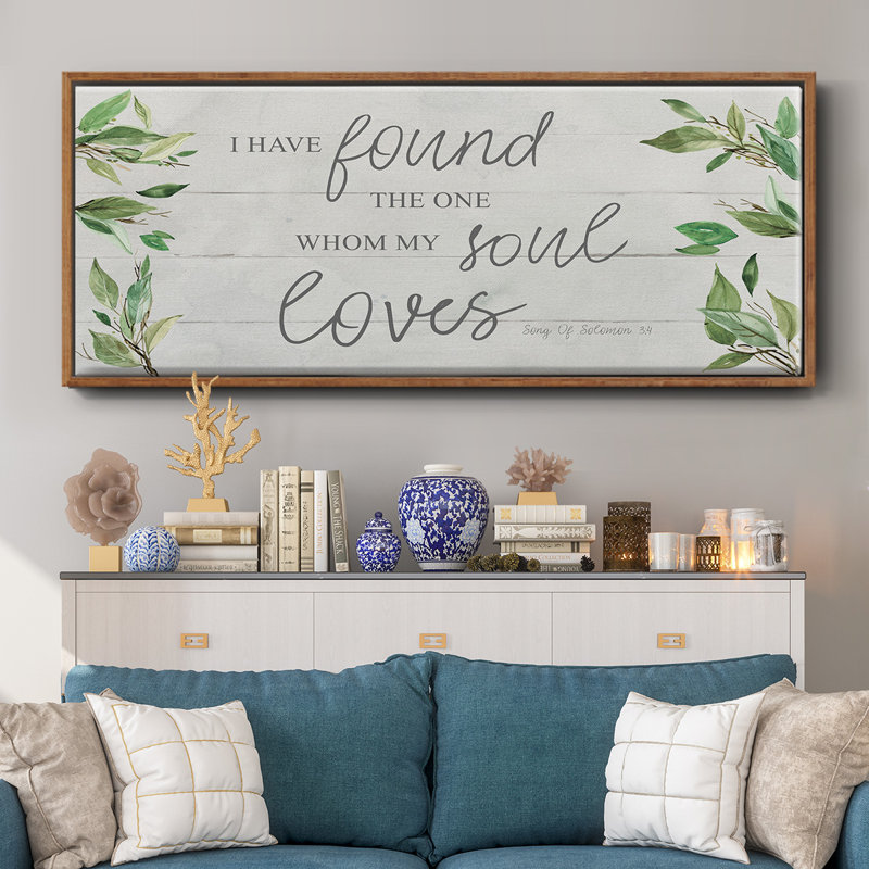 Soul Loves - toile encadrée, H 8 po x l 20 po