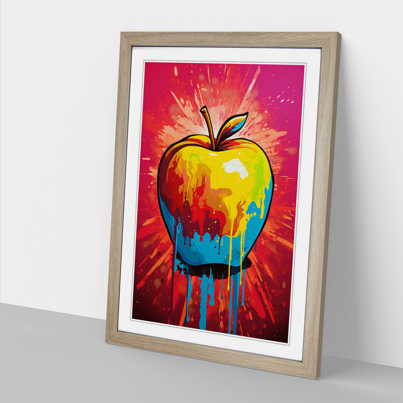 Single Picture Frame Print on Wood, 46cm H x 34cm W, Oak Framed