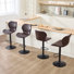 Tabouret de bar pivotant à hauteur réglable