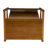 Helsel Walnut Magazine Rack Side Table