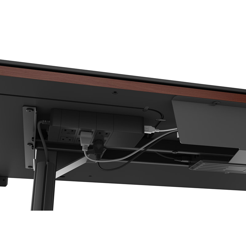 Bureau debout à hauteur ajustable Sequel 20, H 24 po x l 60 po x P 24 po, Noyer teint de couleur chocolat