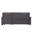 Canapé-lit modulaire rembourré en lin Rosina-86764425