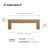 15 Pack 3-1/2 Inch Champagne Gold Cabinet Pulls Gold Cabinet Handles Champagne Bronze Drawer Pulls Brushed Bronze Drawer Handles Kitchen Dresser Hardware-135830962-135830961
