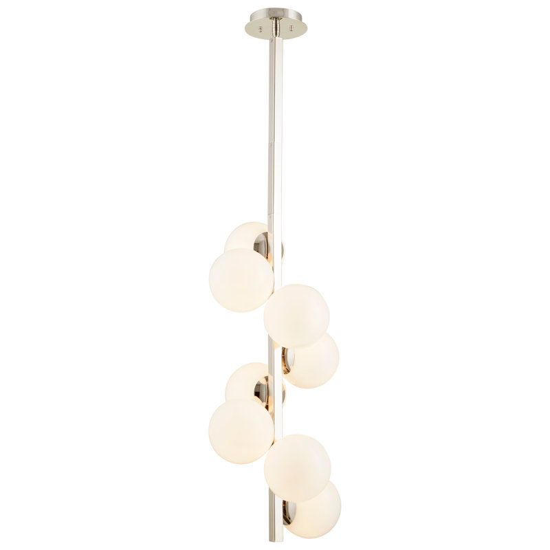 Atom 8 - Light Geometric Chandelier