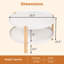 23.5" 2-Tier Round Coffee Table with Storage, Solid Wood Legs & Open Storage Shelf White-1828994388