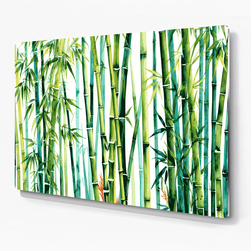 Art mural hawaïen en bambou beige, H 20 po x l 30 po