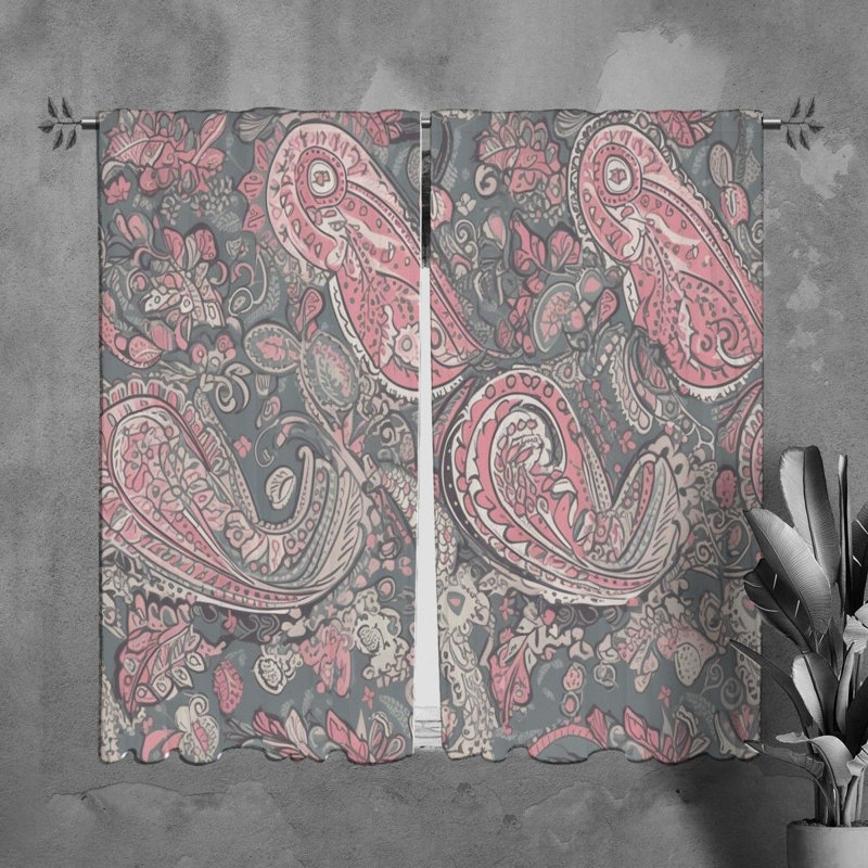 Ensemble de rideaux en polyester 2 pièces Lamisah, L 20 po x L 82 po
