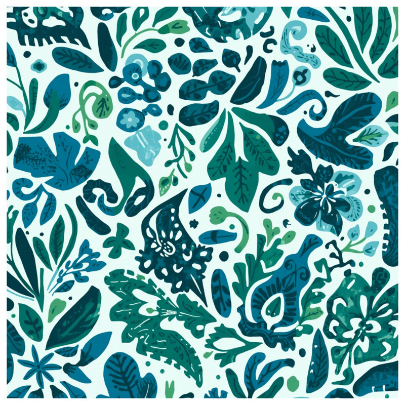 Toile de galerie à motif floral et botanique en plusieurs tailles, 12 x 12 pouces