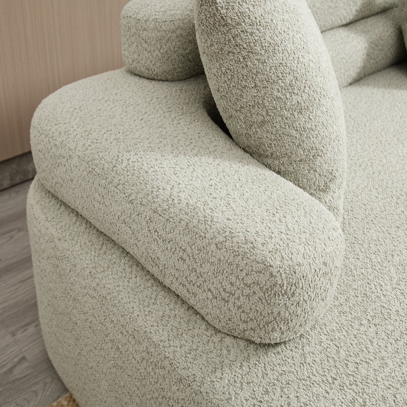 Canapé modulaire Shandra, Polyester vert Shandra