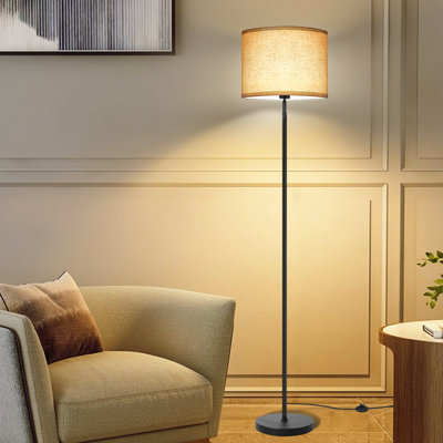 Alexxes 63'' Traditional Floor Lamp with Remote Control and Bulb Included