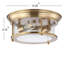 Plafonnier encastré 2 lumières 13,25 po Ceballos-389300310