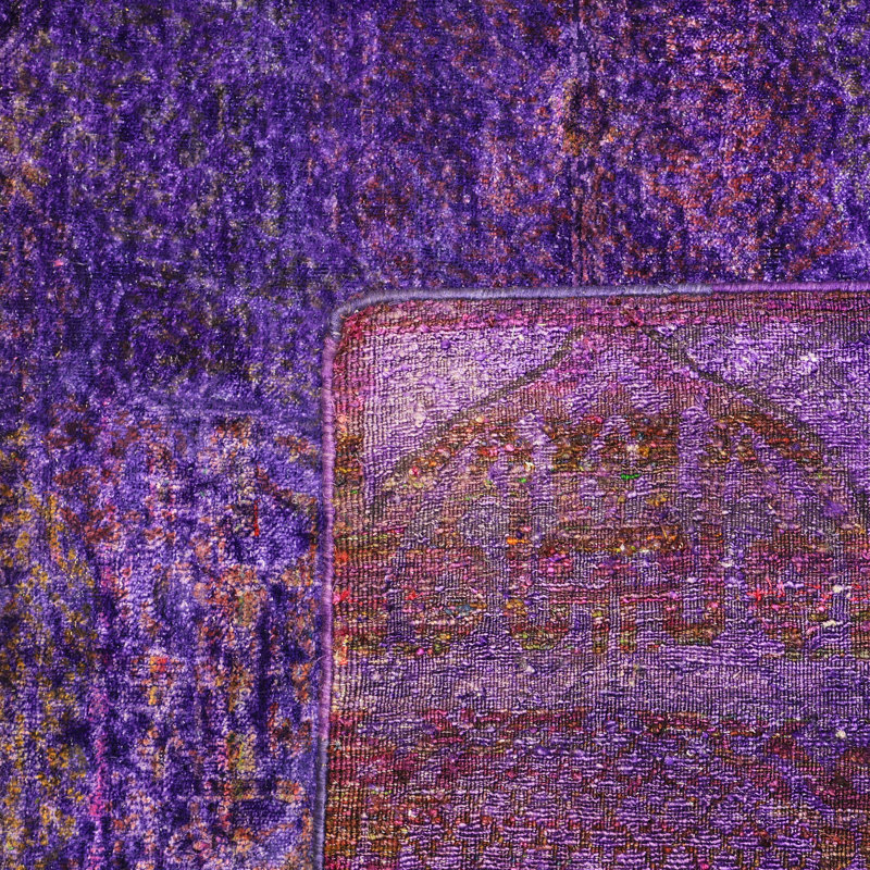 Purple Alchemy Contemporary Silk Rug - 8'10"" x 11'10""