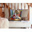 Coussin Great pyrenees and Santa Claus-101410187