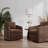 Clarisse Solid Wood Upholstered Swivel Armchair-41176637