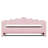 Twin XL Upholstered Daybed with Pop-Up Trundle & LED Light, Trundle Flat or Raised, Pink-1300236597