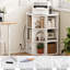 Armoire de rangement d'angle à 3 niveaux avec ports et prises USB, organisateur de rangement de coin pour petits espaces, rétro-1282491478