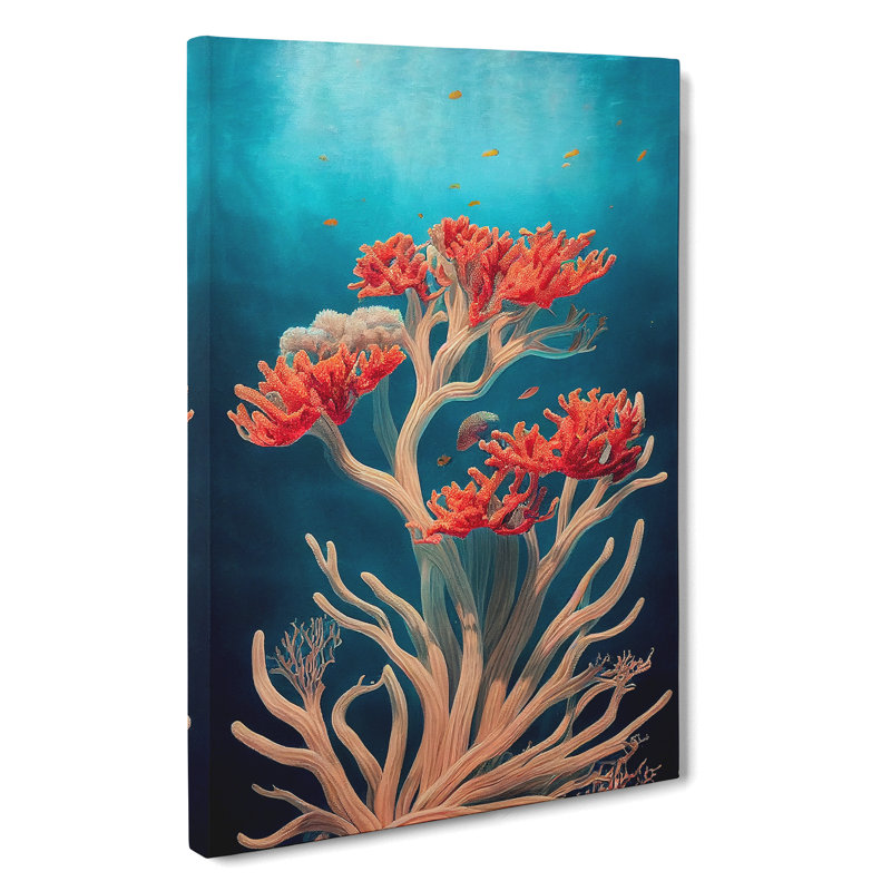 Wondrous Coral Reef - Wrapped Canvas, 76cm H x 50cm W x 3cm D