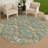 Machine Washable Indoor/Outdoor Chantille ACN2544 Damask Rug-373422671-373422668