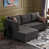 100 % polyester anthracite est en rupture de stock