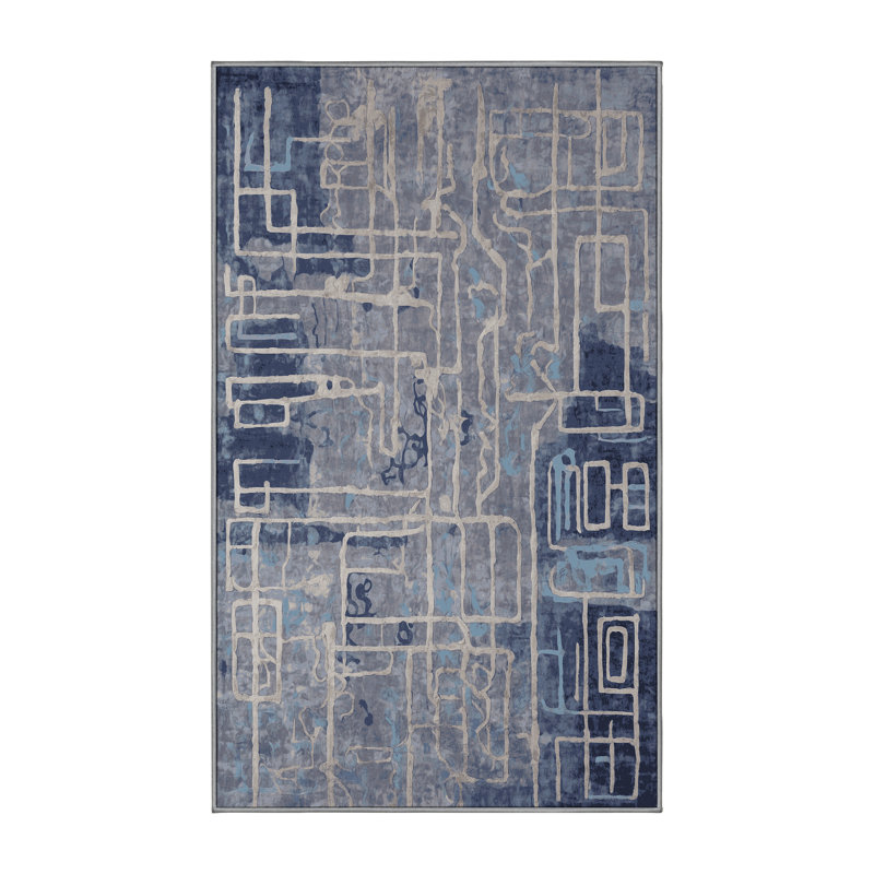 Silky Soft Plush Gray Area Rug, Rectangle 3' x 5'