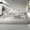 Nordic simple rectangular dining table set