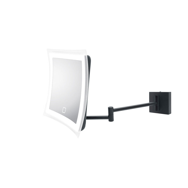 Beauty Concave Metal Lighted Wall Mirror
