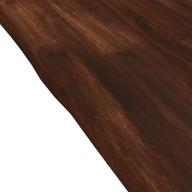 Solid Wood Table Top, 3.5cm H x 70cm W x 50cm D, Dark Brown