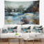 Village de paysage en tapisserie d'hiver-28484984