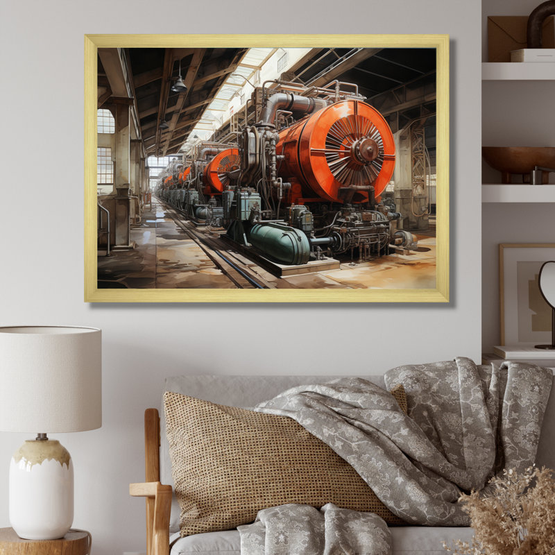 " Power Plants Powerful Energies II ", Gold Single Picture Framed, 30" H x 40" W x 1.5" D