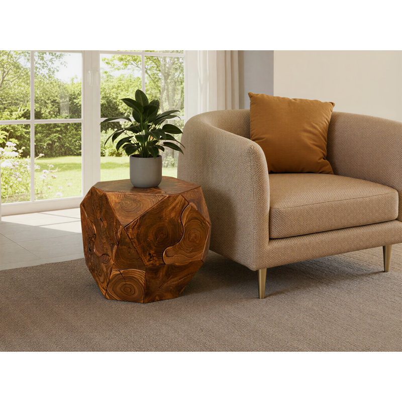 Prism Coffee Table, Natural, Brown