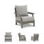 Chaise de patio avec coussins Ahumada