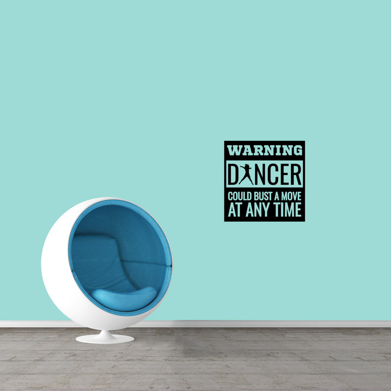 Adhésif décoratif "warning dancer" High Littleton, Noir