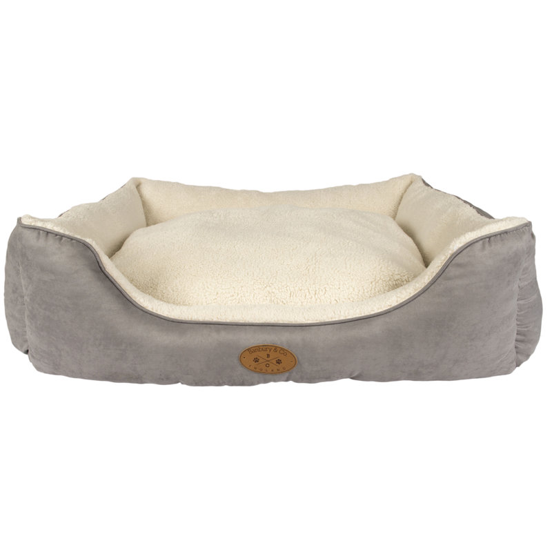 Chisdock Faux Suede Pet Bed, Medium (25cm H x 80cm L x 65cm W)