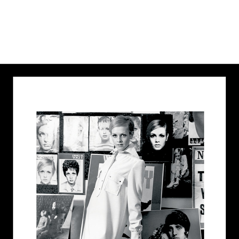 Twiggy Designer Fashion, reproduction encadrée