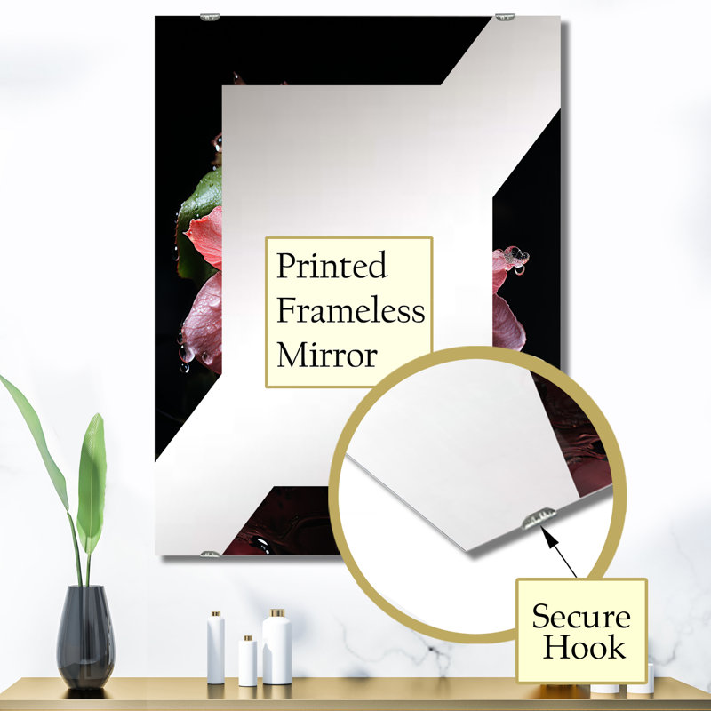 Kemry - Miroir mural fuchsia, 40 po x 30 po