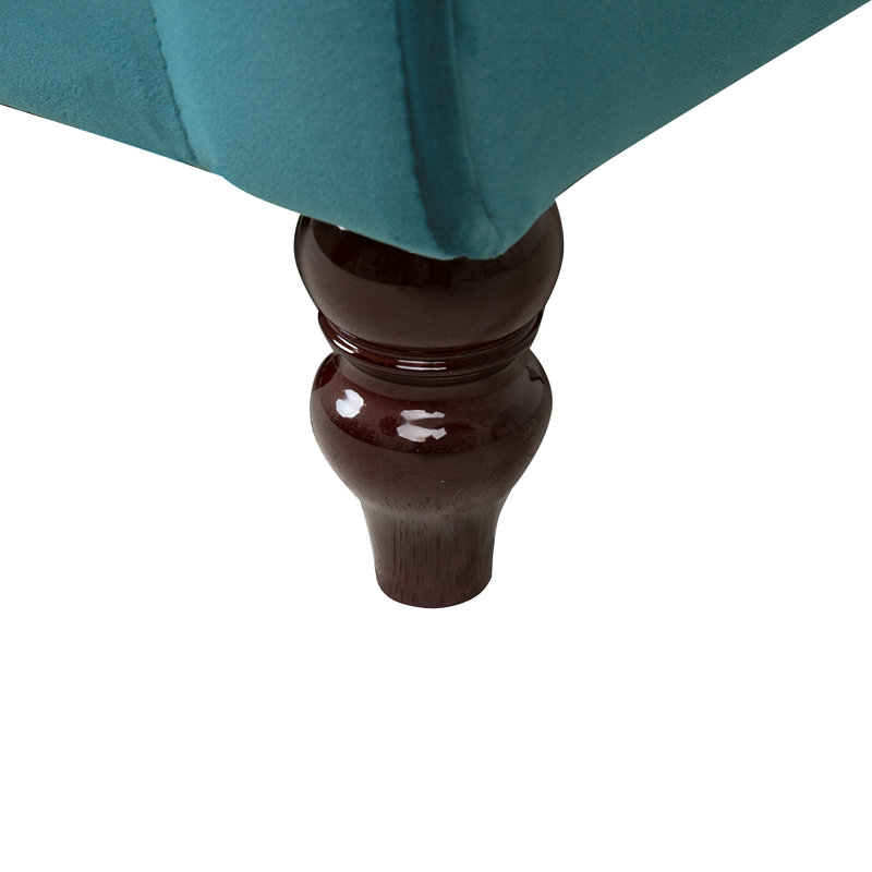 Pittsfield Velvet Sofa, Teal Blue
